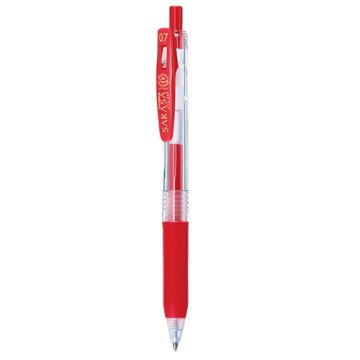ZEBRA SARASA Clip Jel Kalem, 0.7 mm Roller, Kırmızı