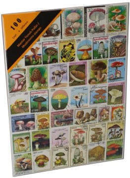 PULKO HistorY 1970 100 Çeşit Damgalı Tematik (İnce, jelatinli paket) (YENİ), Mantar Temalı Pullar