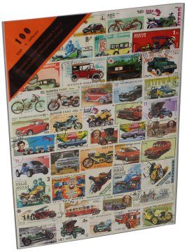 PULKO HistorY 1970 100 Çeşit Damgalı Tematik (İnce, jelatinli paket) (YENİ), Otomobil & Motorsiklet Temalı Pullar