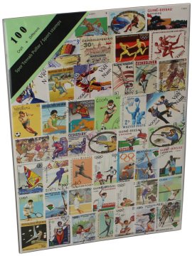PULKO HistorY 1970 100 Çeşit Damgalı Tematik (İnce, jelatinli paket) (YENİ), Spor Temalı Pullar