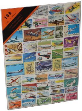 PULKO HistorY 1970 100 Çeşit Damgalı Tematik (İnce, jelatinli paket) (YENİ), Uçak Temalı Pullar