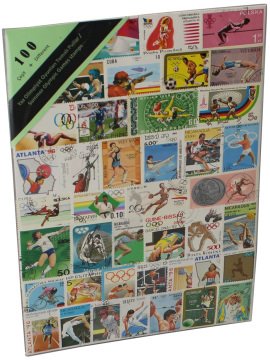 Stamped thematic history PULKO 1970 100 type (thin, gelatinous packets) (NEW), Summer Olympic Games-themed stamps
