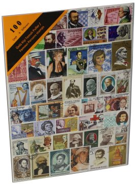 PULKO HistorY 1970 100 Çeşit Damgalı Tematik (İnce, jelatinli paket) (YENİ), Ünlü Kişi Temalı Pullar