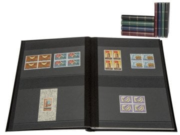 PULKO HistorY 1970 4'lü Blok Pul Defteri A4+ Boyut, Siyah Zemin, Yumuşak Kapak,