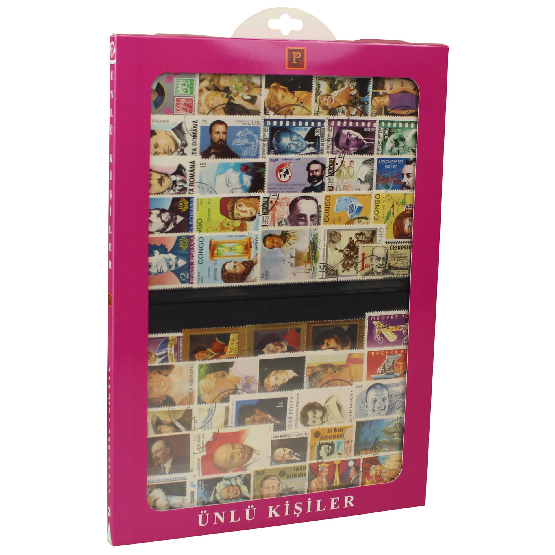 PULKO HistorY 1970 100 Çeşit Damgalı Pul Koleksiyonu Ünlü Kişiler