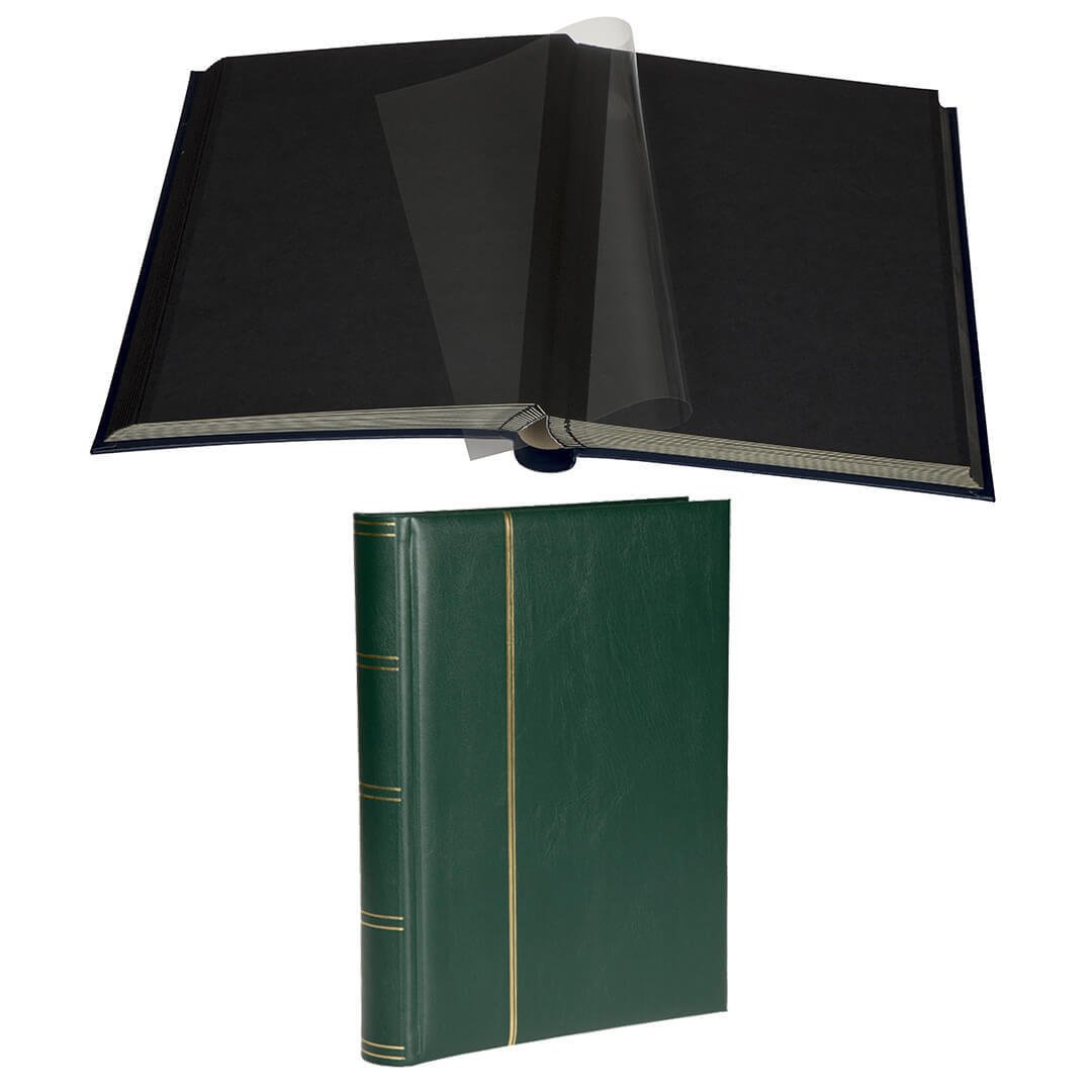 PULKO HistorY 1970 Fotoğraf Albümü, Asitsiz, Lüks, 32 Yaprak, 64 Sayfa, Siyah Zemin, Koyu Yeşil