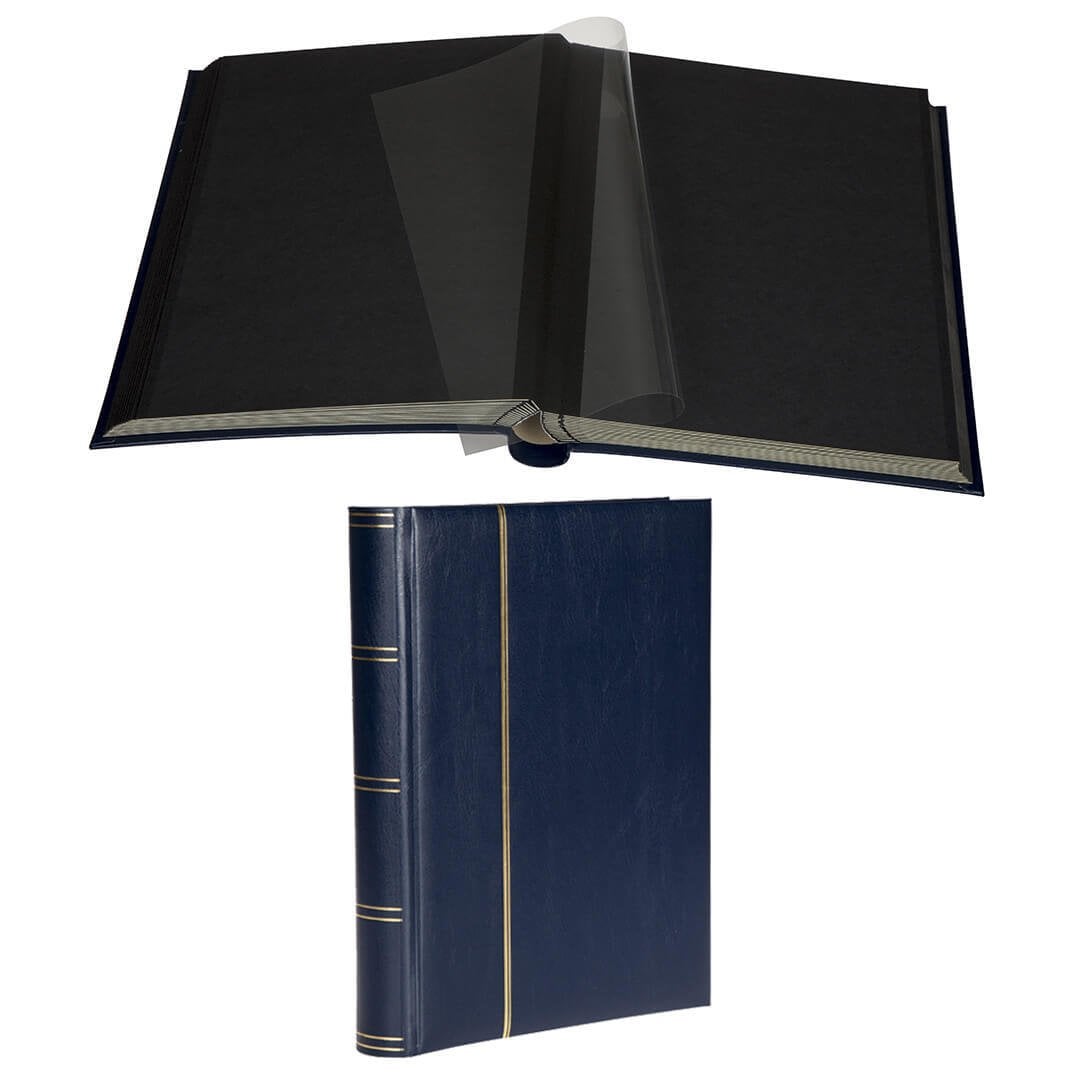 PULKO HistorY 1970 Fotoğraf Albümü, Asitsiz, Lüks, 32 Yaprak, 64 Sayfa, Siyah Zemin, Lacivert