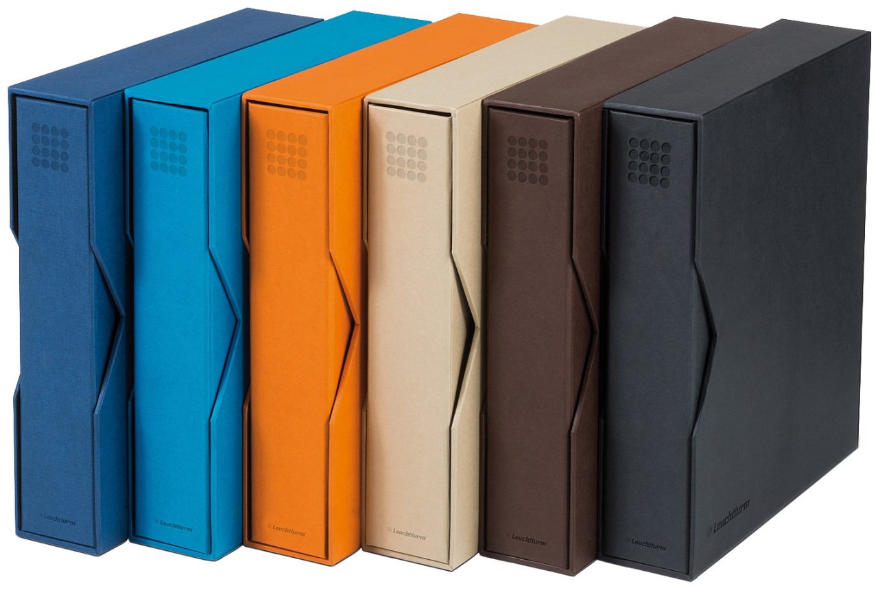 Leuchtturm OPTIMA PUR, Kasetli Klasör (252x282x64mm) (Pul, Madeni Para, Kağıt Para, Zarf, Efemera Koleksiyonlarınız için idealdir),