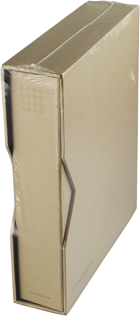 Leuchtturm OPTIMA PUR, Kasetli Klasör (252x282x64mm) (Pul, Madeni Para, Kağıt Para, Zarf, Efemera Koleksiyonlarınız için idealdir), Bej Kapak (Ref. No. : 359 517)