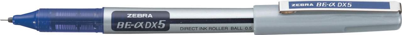 Stylo à bille ZEBRA DX5 avec pointe de 0,5 mm, bleu
