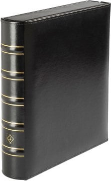 Leuchtturm OPTIMA Klasik BOX Klasör (250x55x275mm) (Pul, Madeni Para, Kağıt Para, Zarf, Efemera Koleksiyonlarınız için idealdir), Siyah Kapak