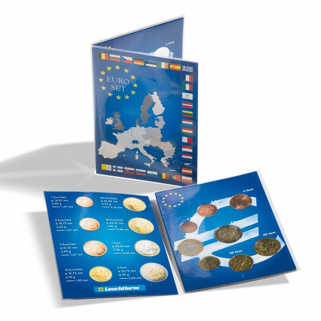 Leuchtturm EURO Madeni Paraları İçin Kartlık