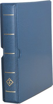 Leuchtturm OPTIMA F Dar Kasetli Klasör (240x280x55mm) (Pul, Madeni Para, Kağıt Para, Zarf, Efemera Koleksiyonlarınız için idealdir) Mavi Kapak (Ref. No. : 302 912)