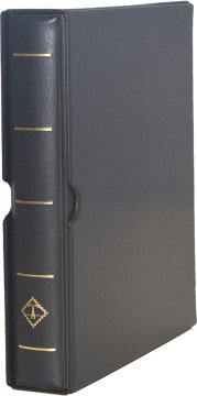 Leuchtturm OPTIMA F Dar Kasetli Klasör (240x280x55mm) (Pul, Madeni Para, Kağıt Para, Zarf, Efemera Koleksiyonlarınız için idealdir) Siyah Kapak (Ref. No. : 311 197)