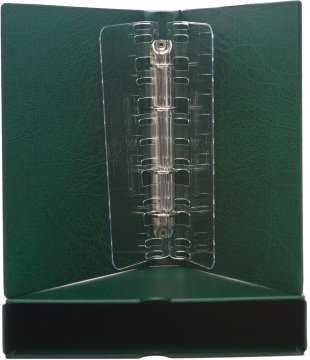 Leuchtturm OPTIMA F Dar Kasetli Klasör (240x280x55mm) (Pul, Madeni Para, Kağıt Para, Zarf, Efemera Koleksiyonlarınız için idealdir) Yeşil Kapak (Ref. No. : 312 210)