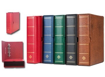 Leuchtturm OPTIMA G Geniş, Kasetli Klasör (245x280x86mm) (Pul, Kağıt Para, Zarf, Efemera Koleksiyonlarınız için idealdir)