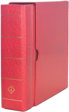 Leuchtturm OPTIMA G Geniş, Kasetli Klasör (245x280x86mm) (Pul, Kağıt Para, Zarf, Efemera Koleksiyonlarınız için idealdir) Kırmızı Kapak (Ref. No. : 309 772)