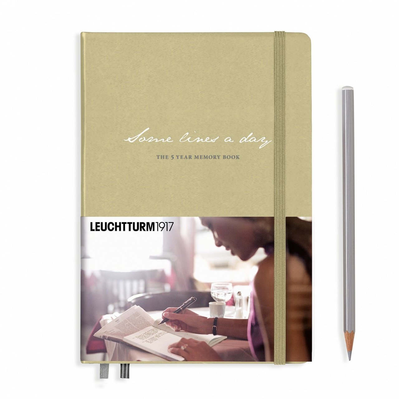 Leuchtturm1917 ''Some Lines a Day'' - 5 Yıllık Anı/Hatıra Defteri, Kum Gri