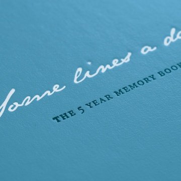 Leuchtturm1917 ''Some Lines a Day'' - 5 Yıllık Anı/Hatıra Defteri, Kuzey Mavi