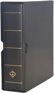 Leuchtturm OPTIMA G Geniş, Kasetli Klasör (245x280x86mm) (Pul, Kağıt Para, Zarf, Efemera Koleksiyonlarınız için idealdir) Siyah Kapak (Ref. No. : 324 452)