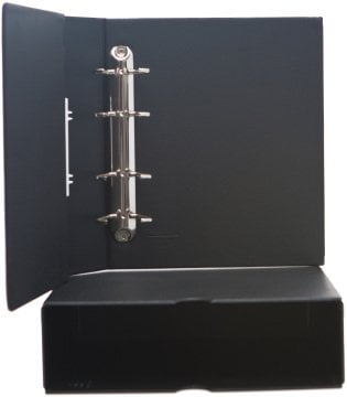 Leuchtturm OPTIMA G Geniş, Kasetli Klasör (245x280x86mm) (Pul, Kağıt Para, Zarf, Efemera Koleksiyonlarınız için idealdir) Siyah Kapak (Ref. No. : 324 452)