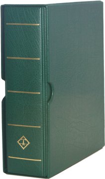 Leuchtturm OPTIMA G Geniş, Kasetli Klasör (245x280x86mm) (Pul, Kağıt Para, Zarf, Efemera Koleksiyonlarınız için idealdir) Yeşil Kapak (Ref. No. : 301 449)