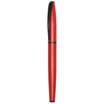 PULKO Promosyon 2'li Ofis Set, Metal Kasa, Roller + Tükenmez Kalem, (Mavi Yazmaktadır), 01, Kırmızı