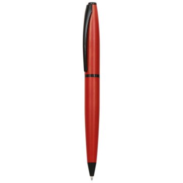 PULKO Promosyon 2'li Ofis Set, Metal Kasa, Roller + Tükenmez Kalem, (Mavi Yazmaktadır), 01, Kırmızı