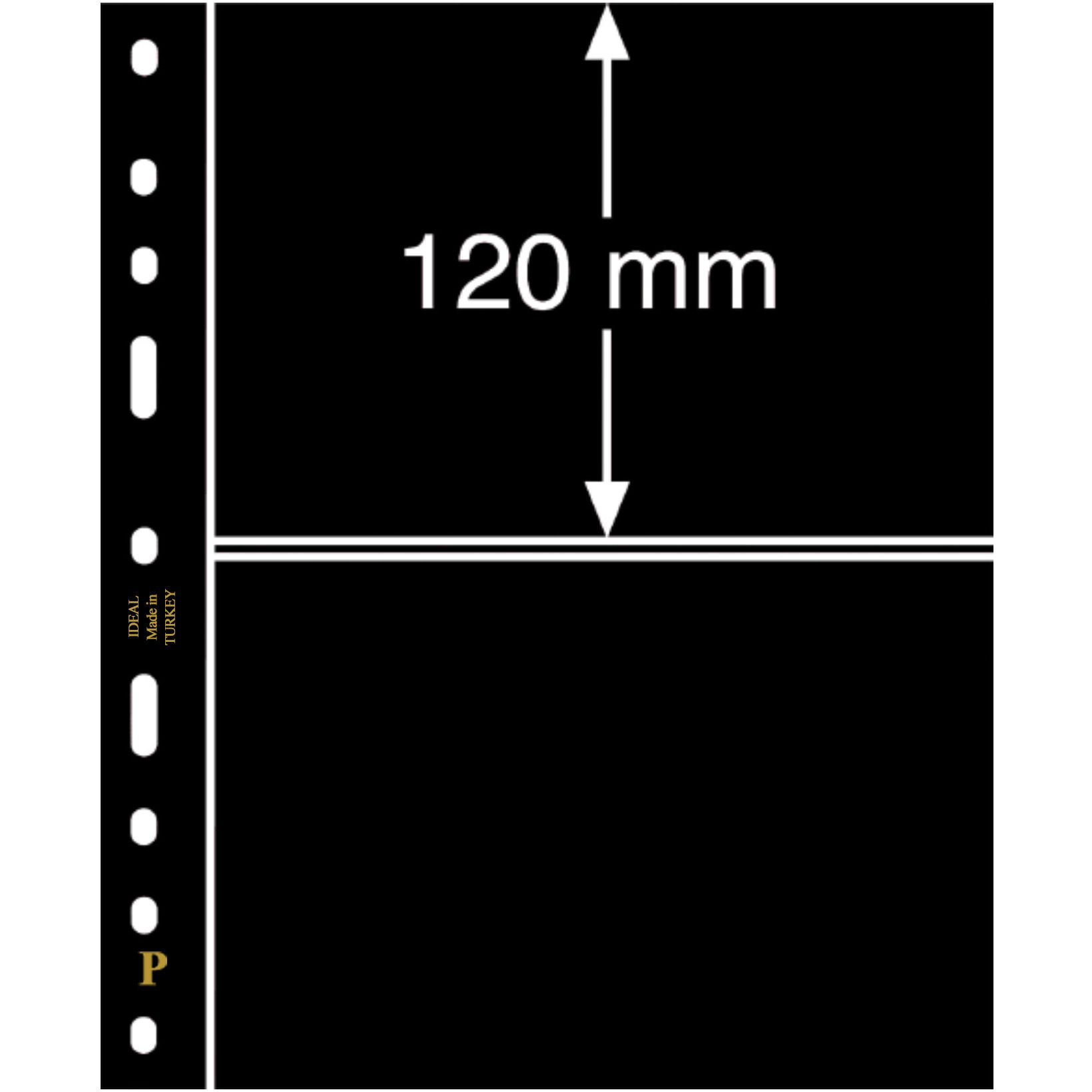 PULKO HistorY 1970 IDEAL Yapraklar, 2S / Siyah Zemin / 120x180mm / 10'luk Paket