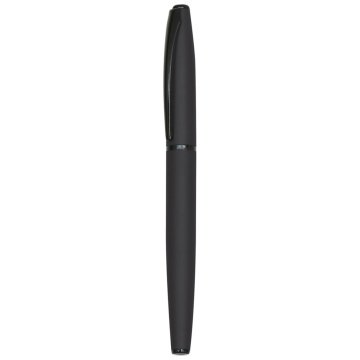 PULKO Promosyon 2'li Ofis Set, Metal Kasa, Roller + Tükenmez Kalem, (Mavi Yazmaktadır), 01, Siyah