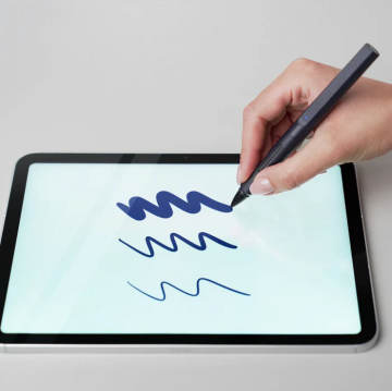 LAMY Safari Note+, iPad Tablet Kalemi, Çelik Siyah (Mavi Tonlu)