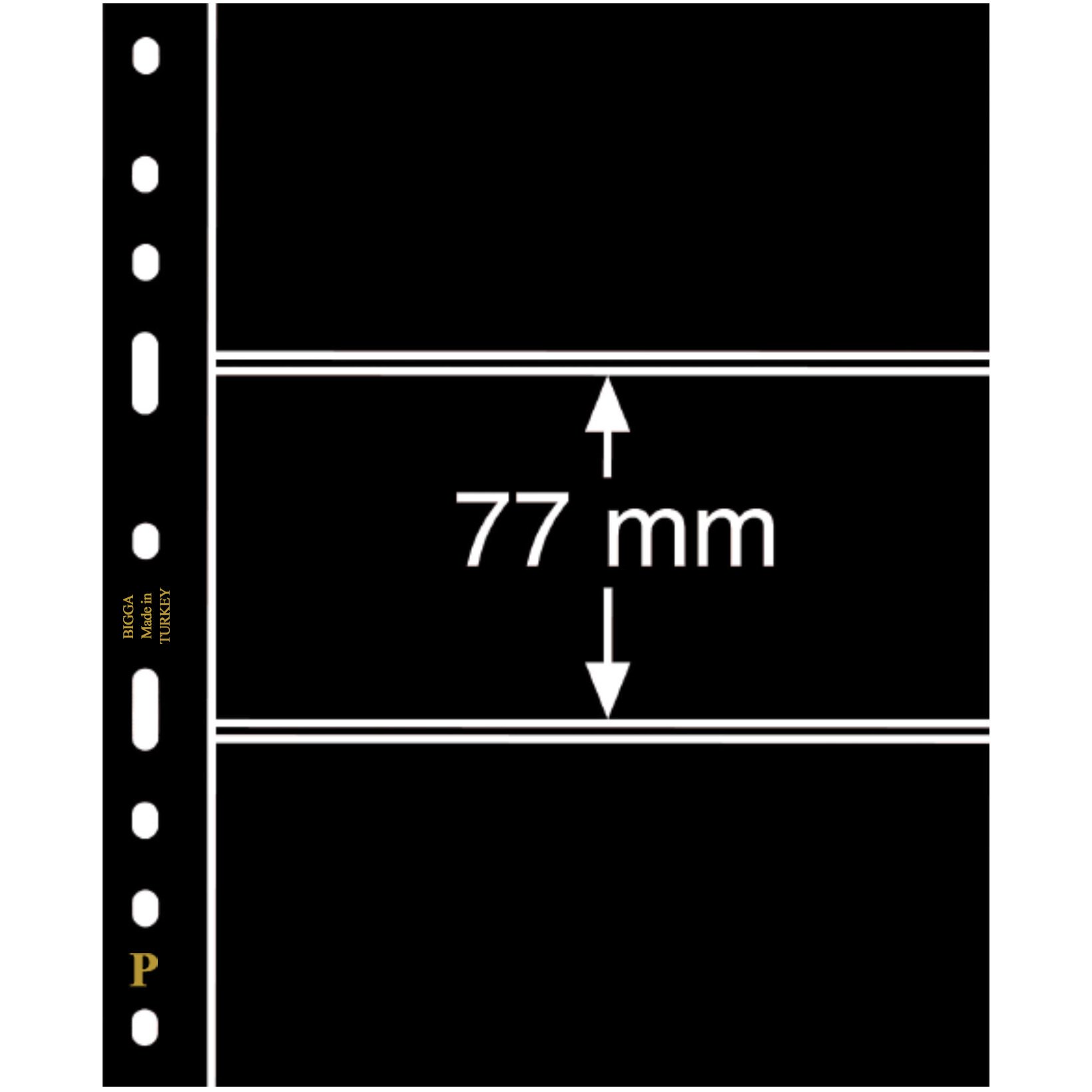 PULKO HistorY 1970 IDEAL Yapraklar, 3S / Siyah Zemin / 77x180mm / 10'luk Paket