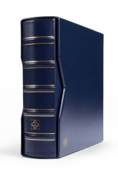 Leuchtturm Kartpostal Albümü, FDC, Kartpostal ve Zarflar için 200 Adet Kapasiteli Geniş Format, Kasetli Lacivert Kapak (Cep Boyutları : 243x133 mm)