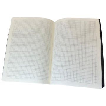PULKO Notebook Not Defteri, (20x28cm), Terzi Dikiş, Termo Deri Kapak, 96 Sayfa, Krem Kağıt, Kareli, 034,