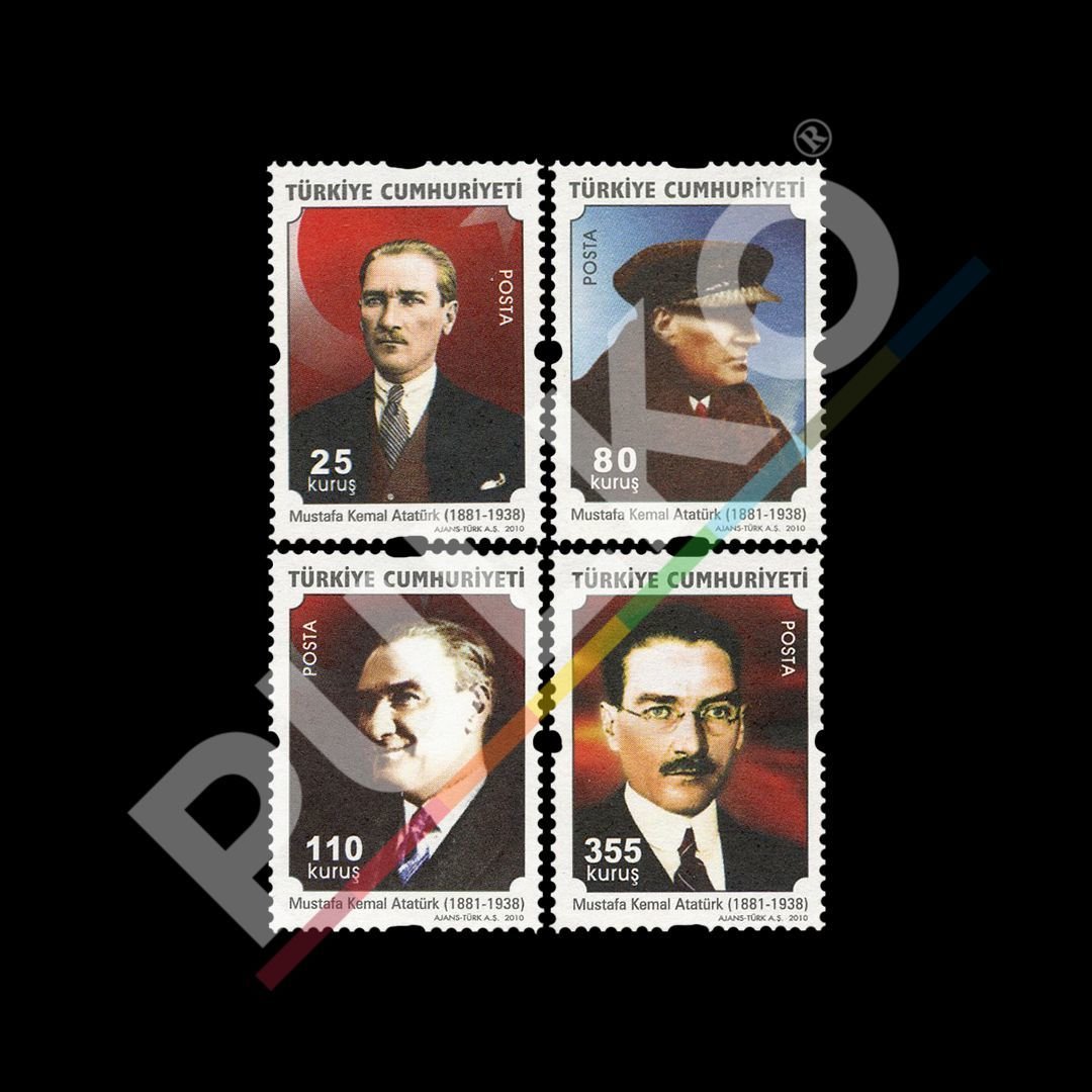 Atatürk Konulu Sürekli Posta Pulları (24 Haziran  2010) - Türkiye Cumhuriyeti Pul Koleksiyonu