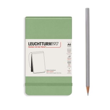 Leuchtturm1917 Reporter Cep Boy (A6), Sert Kapak, 94 Numaralandırılmış Sayfa, Ada Çayı - Düz