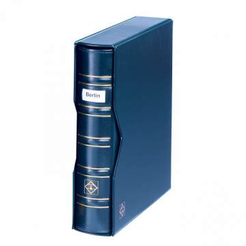 Leuchtturm OPTIMA Signum Kasetli Klasör, Lacivert (Pul, Madeni Para, Kağıt Para, Zarf, Efemera Koleksiyonlarınız için idealdir)