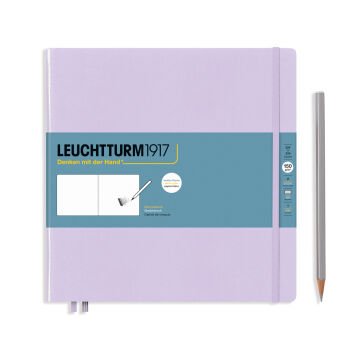 Leuchtturm1917 Sketchbook - Eskiz Defteri Kare Boy (225x225mm), Sert Kapak 112 Beyaz Sayfa (150gr), Leylak