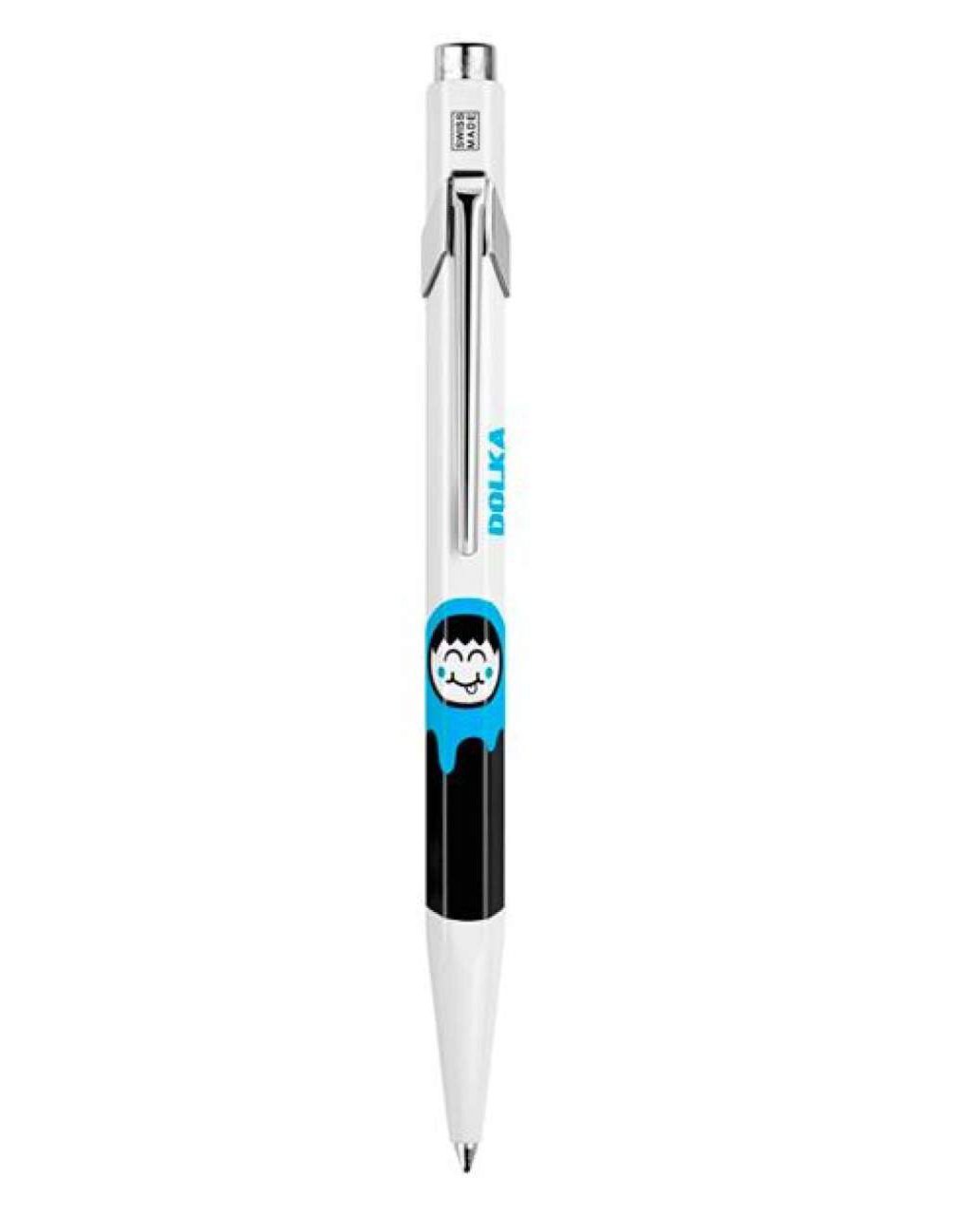 Caran d'Ache 849 DOLKA Özel Seri Üretim Tükenmez Kalem, (Mavi Refil), Mavi