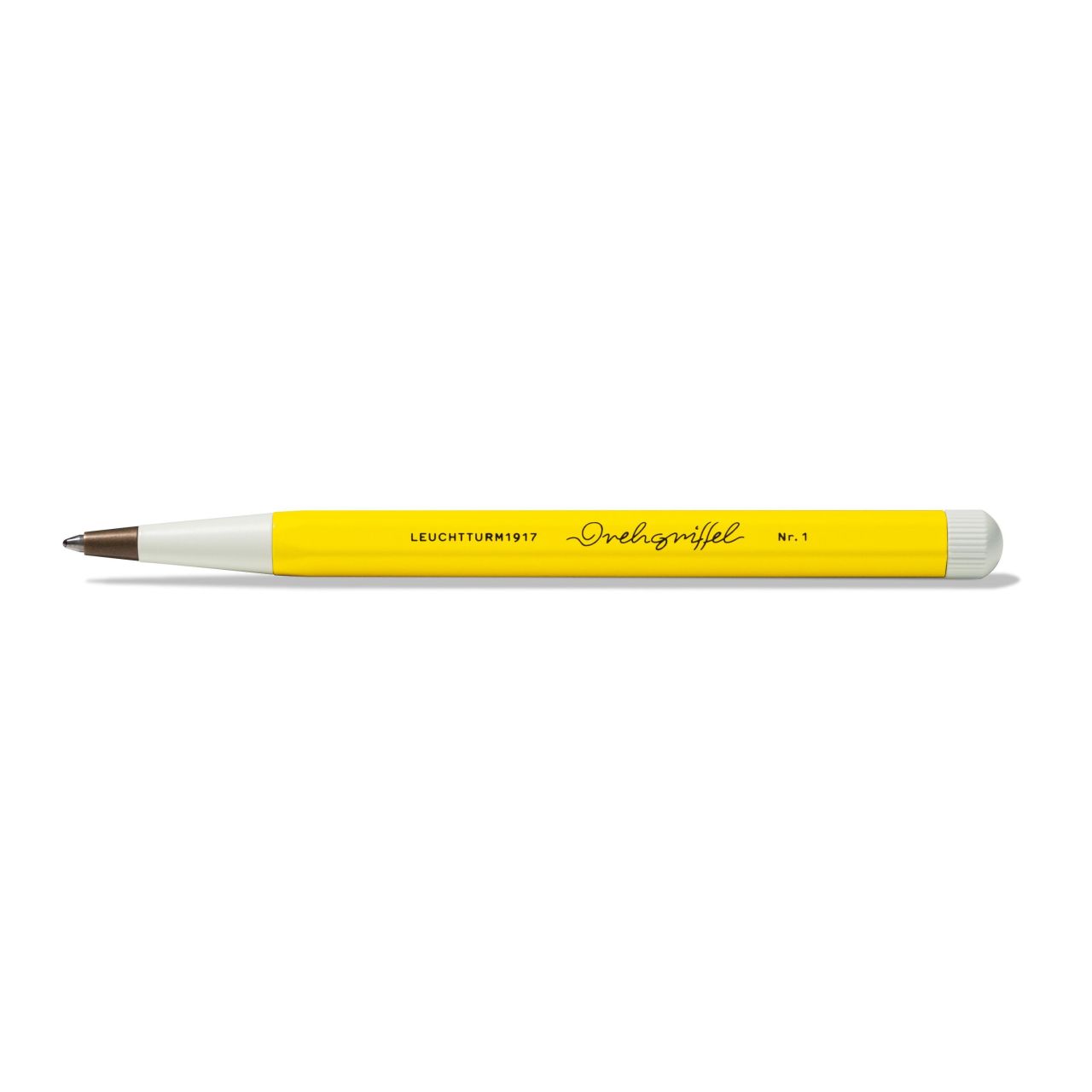 Leuchtturm1917 Drehgriffel Nr. 1, Kraliyet Mavisi Mürekkepli Tükenmez Kalem, Limon Sarı