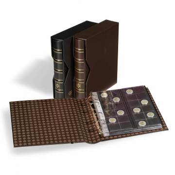 Leuchtturm OPTIMA Klasik Lüks Deri, Kasetli Klasör (255x290x70mm) (Pul, Madeni Para, Kağıt Para, Zarf, Efemera Koleksiyonlarınız için idealdir),
