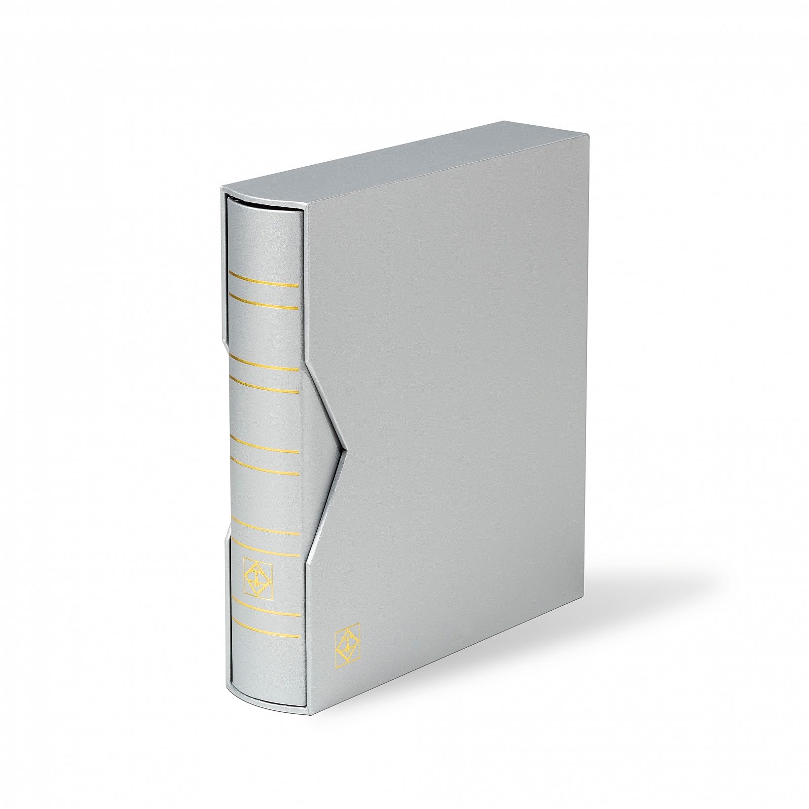 Leuchtturm OPTIMA Klasik 100. Yıl Özel Metalik Renk Serisi, Kasetli Klasör (245x270x55mm) (Pul, Madeni Para, Kağıt Para, Zarf, Efemera Koleksiyonlarınız için idealdir) Gümüş