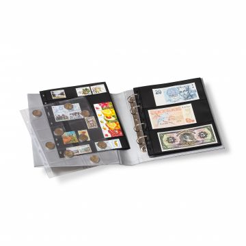 Leuchtturm OPTIMA Klasik 100. Yıl Özel Metalik Renk Serisi, Kasetli Klasör (245x270x55mm) (Pul, Madeni Para, Kağıt Para, Zarf, Efemera Koleksiyonlarınız için idealdir) Gümüş