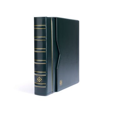 Leuchtturm VARIO Klasik Kasetli Klasör (257x316x63mm) (Kağıt Para, Pul, Zarf, Efemera Koleksiyonlarınız için idealdir) Koyu Yeşil