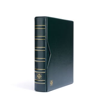 Leuchtturm VARIO Klasik Kasetli Klasör (257x316x63mm) (Kağıt Para, Pul, Zarf, Efemera Koleksiyonlarınız için idealdir) Koyu Yeşil