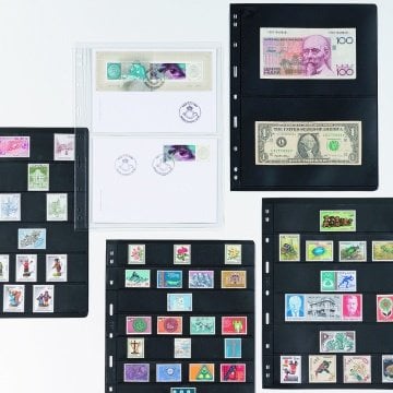 Leuchtturm VARIO C(Şeffaf) ve S(Siyah) Yapraklar ve ZWL Siyah Ara Seperatör (5'lik Paket),