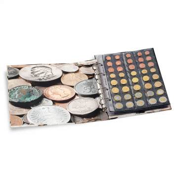 Leuchtturm Optima COINS Desenli Madeni Para Klasörü, 5 Adet Yaprak Dahil
