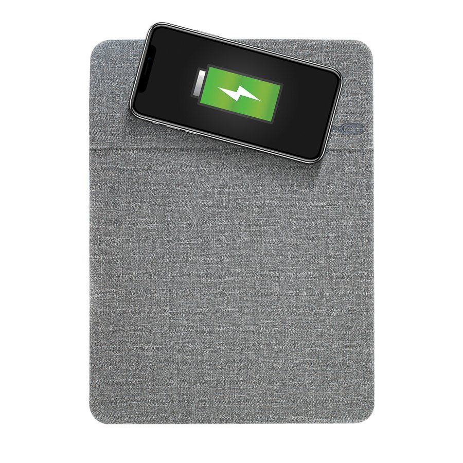 MAS 6614 Mouse Pad (Kablosuz Telefon Şarj Etme Özelliği) Gri