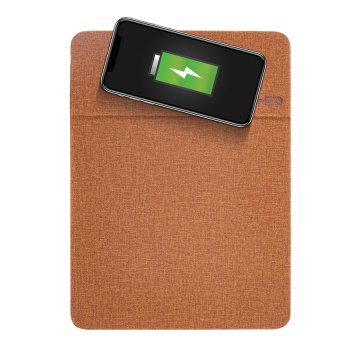 MAS 6614 Mouse Pad (Kablosuz Telefon Şarj Etme Özelliği) Kahverengi