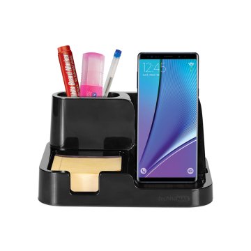 MAS 6617 Kablosuz Akıllı Telefon Şarjlı Masaüstü Organizer, Siyah